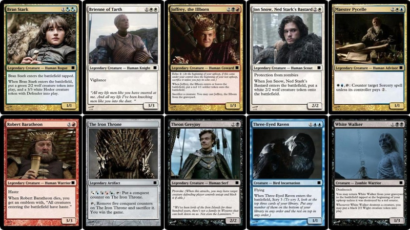 Illustration for article titled I'd Collect The Hell Out Of These Game of Thrones Magic Cards
